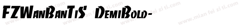 FZWanBanTiS DemiBold字体转换